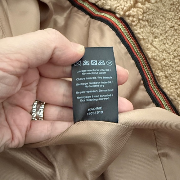 Mkt Studio Shopbop Camel Teddy Jacket Coat size FR 40 - Picture 11 of 11